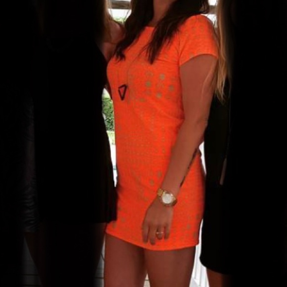 Tangerine summer dress